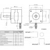 Шаговый двигатель NEMA 17HS8401  1.8A