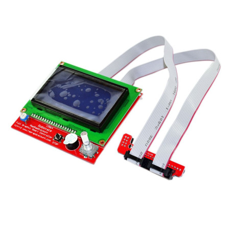 Набор из панели 128x64 LCD/SD c адаптером  для RAMPS1.4 (LCD Mega 12864)